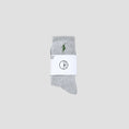 Load image into Gallery viewer, Polar No Comply Rib Socks Heather Grey Green
