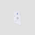 Load image into Gallery viewer, Polar No Comply Rib Socks White Blue
