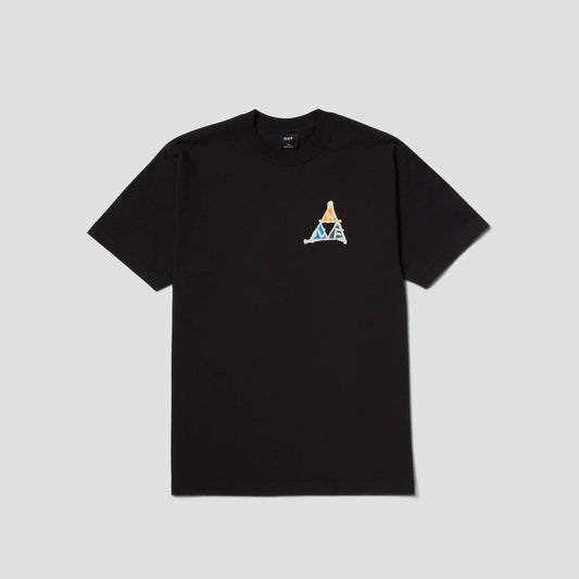 HUF No-Fi Triple Triangle T-Shirt Black