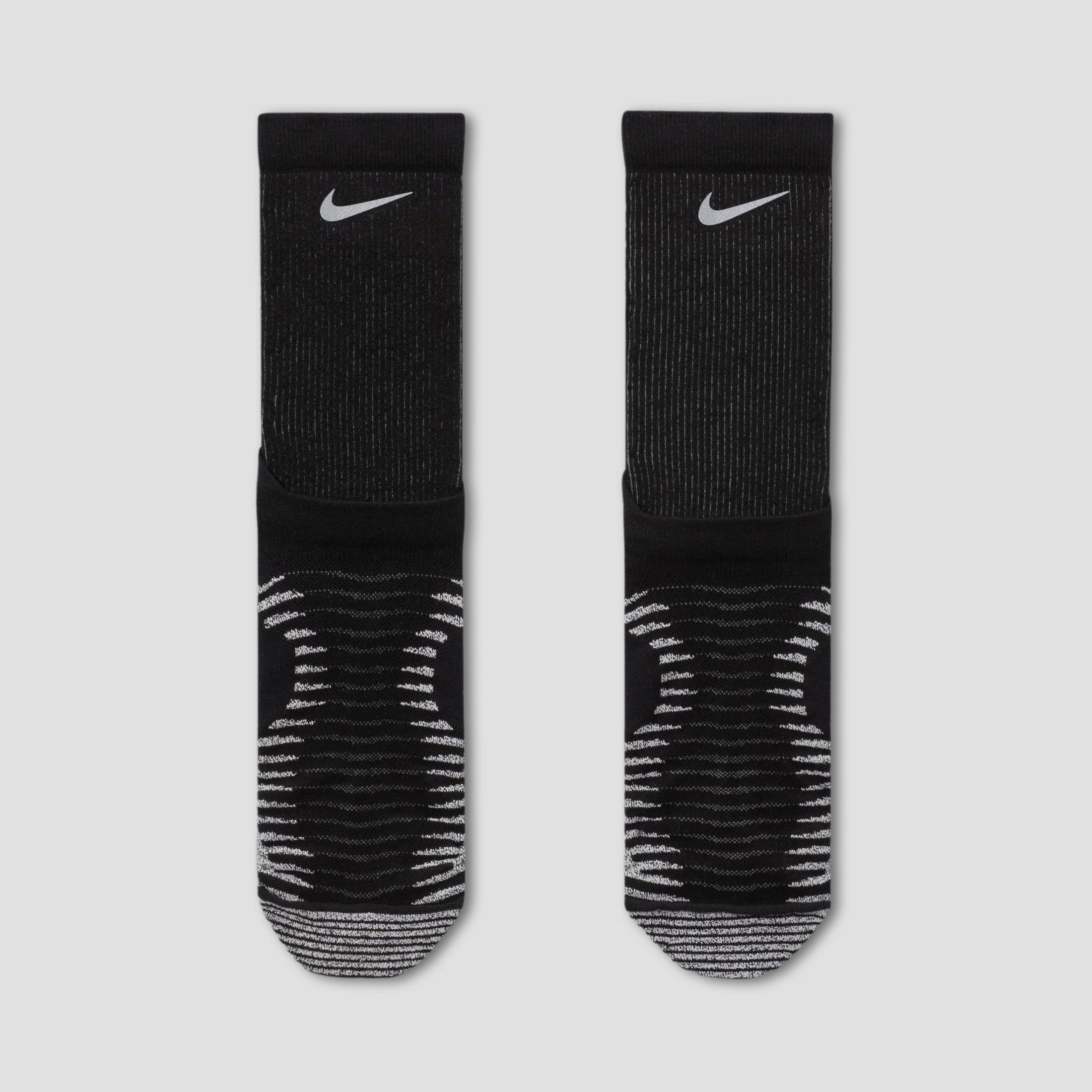 Nike Crew Dri-Fit Trail Running Socks Black Anthracite Black