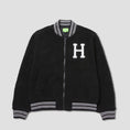 Load image into Gallery viewer, HUF Sherpa Varsity Jacket Black
