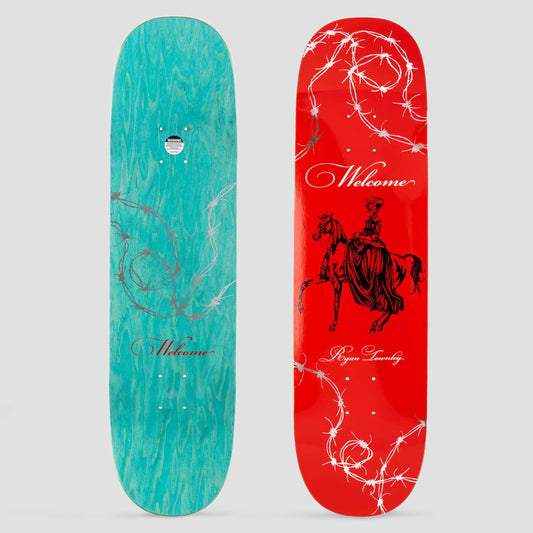 Welcome 8.5 Ryan Townley Cowgirl on Enenra Skateboard Deck Red