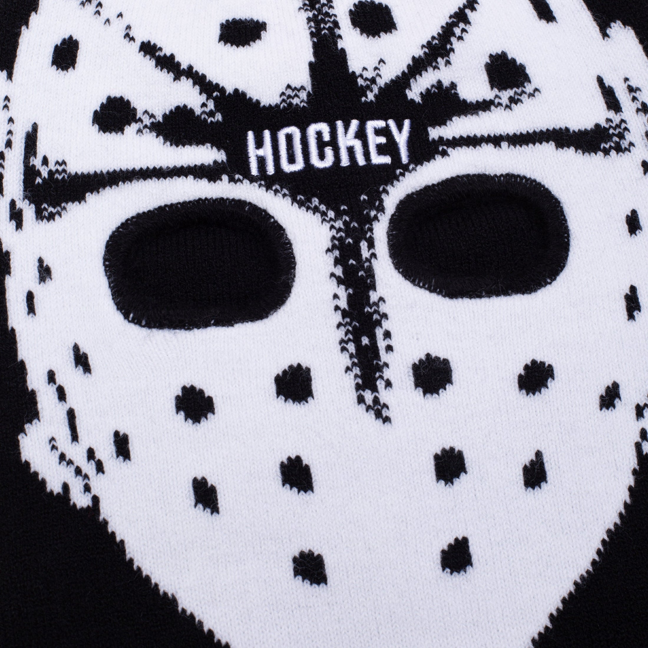 Hockey Hockski Mask Beanie Black
