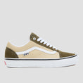 Load image into Gallery viewer, Vans Skate Old Skool Shoes Dark Olive / White
