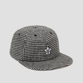 Load image into Gallery viewer, HUF One Star Houndstooth 6 Panel Cap Black
