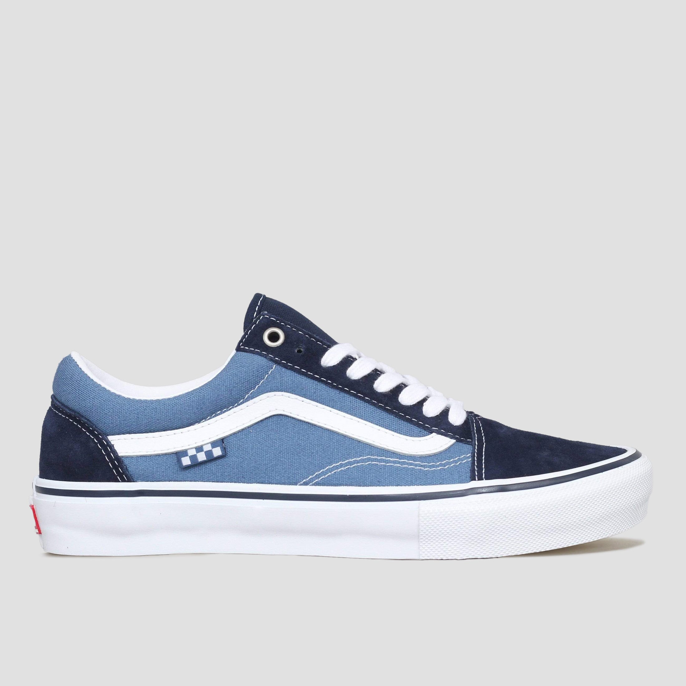 Vans Skate Old Skool Shoes Navy White – Slam City Skates