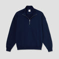 Load image into Gallery viewer, Polar Frank Half Zip Sweatshirt Dark Blue
