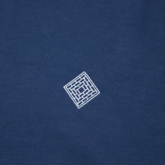 The National Embroidered Logo T-Shirt Harbour Blue