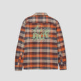 Load image into Gallery viewer, HUF Smash Flannel Overshirt Orange

