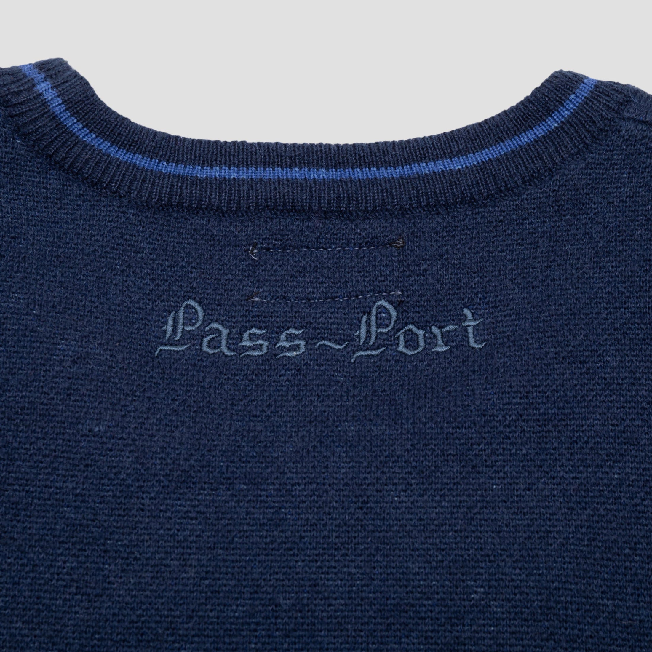 PassPort Kings X Fountain Mohair Crew Navy