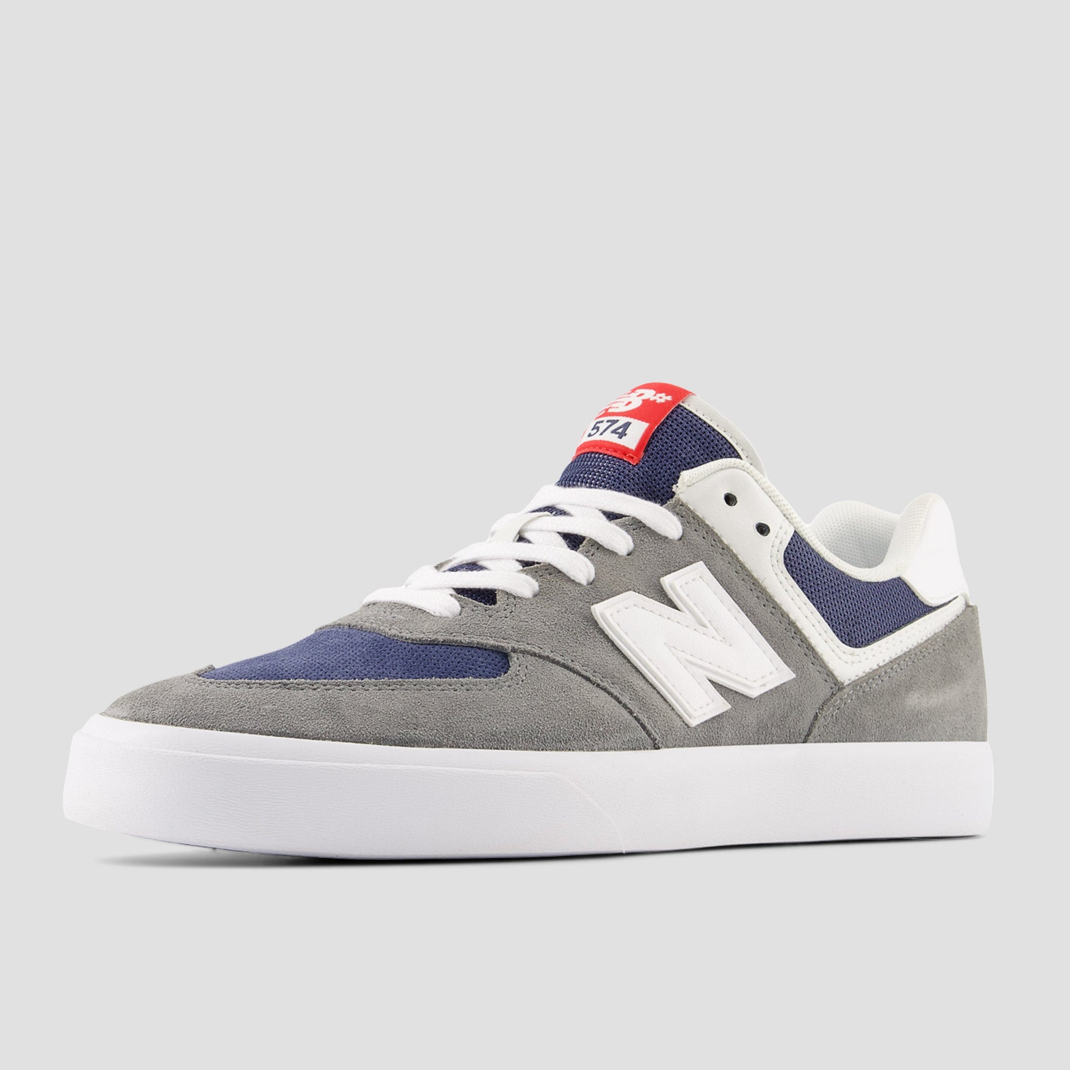 New Balance 574 Vulc Skate Shoes Grey / White