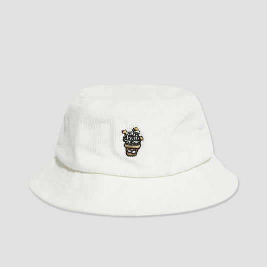 HUF Pot Head Bucket Hat White