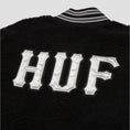 Load image into Gallery viewer, HUF Sherpa Varsity Jacket Black
