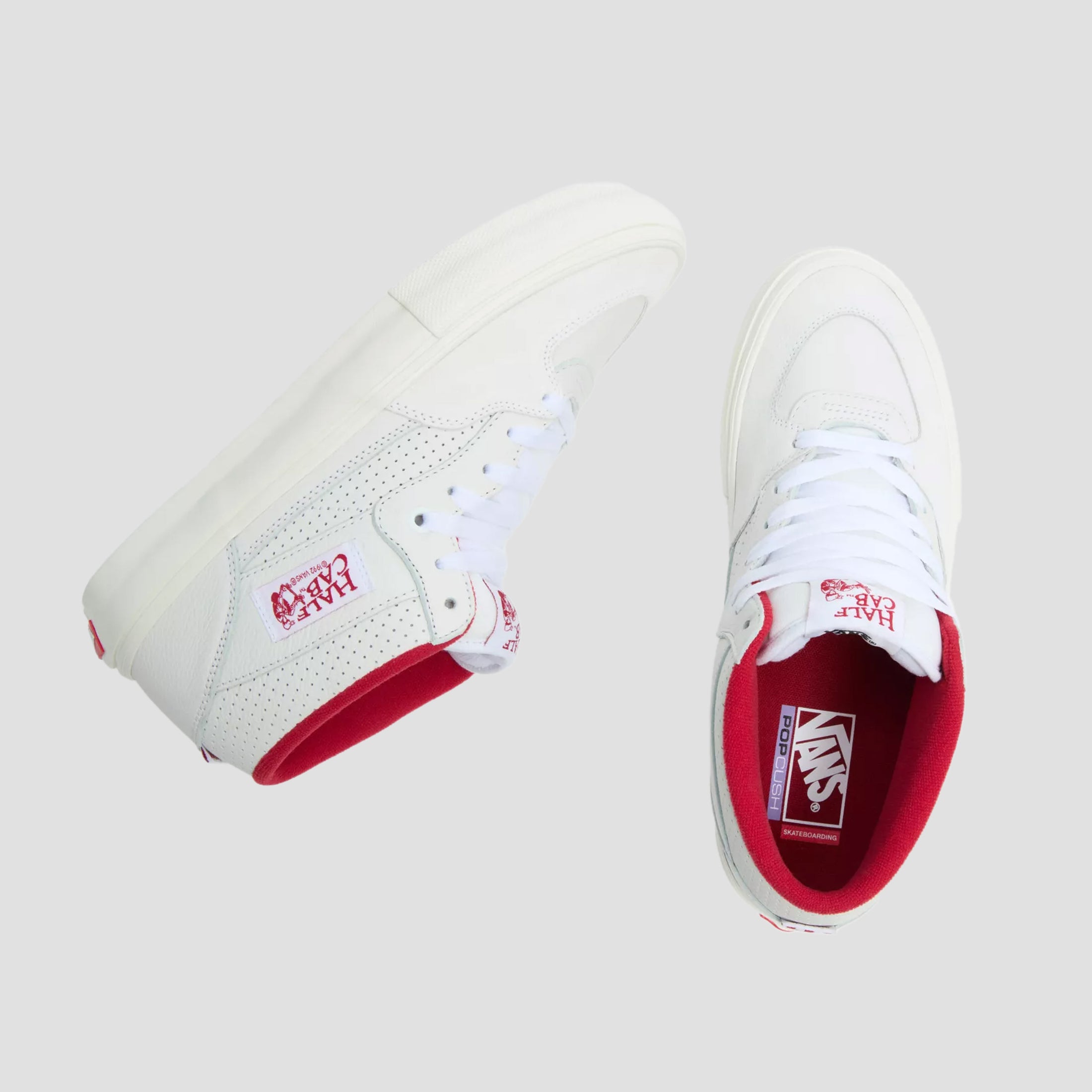Vans Skate Half Cab Shoes Vintage Sport White / Red