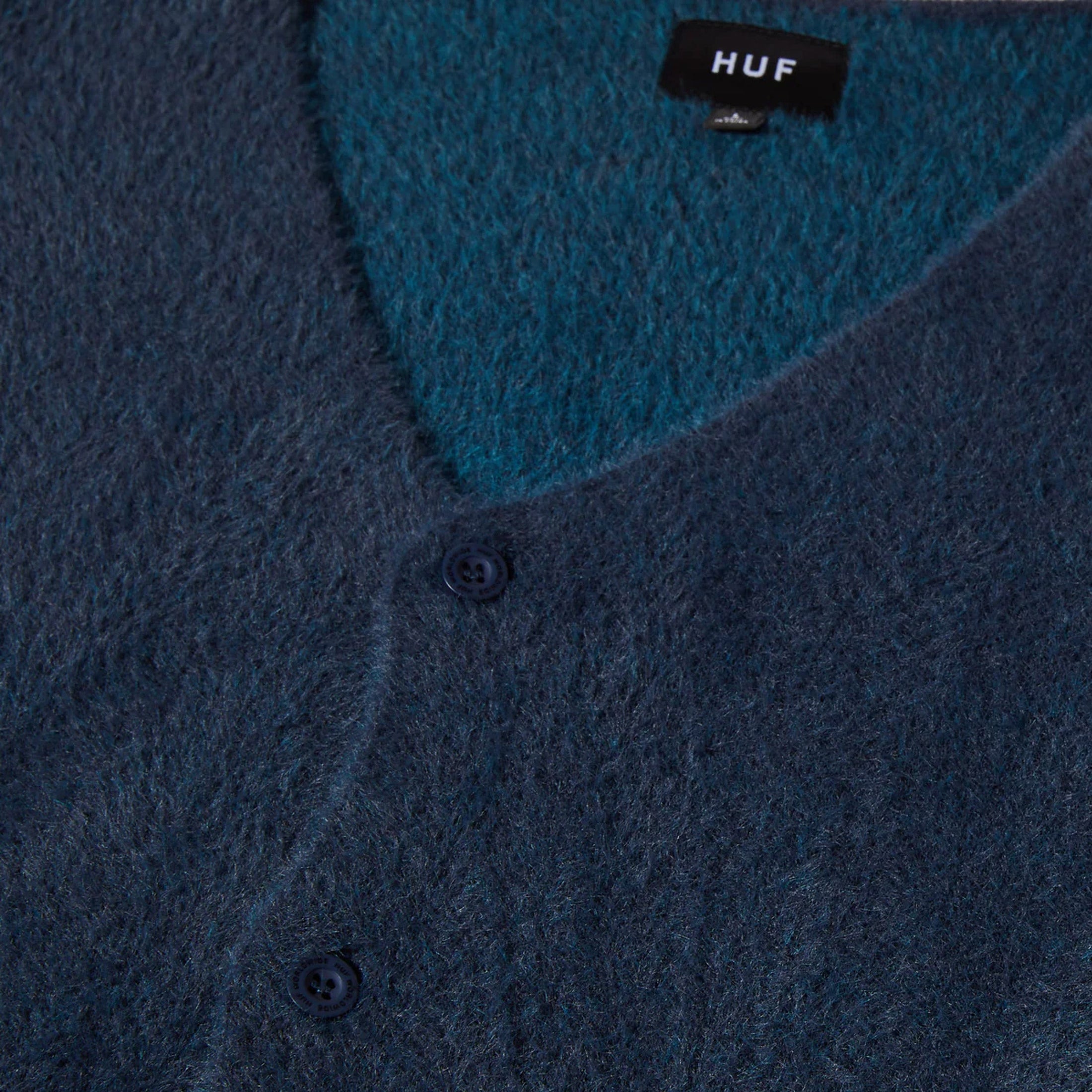 HUF Merged Cardigan Blue Night