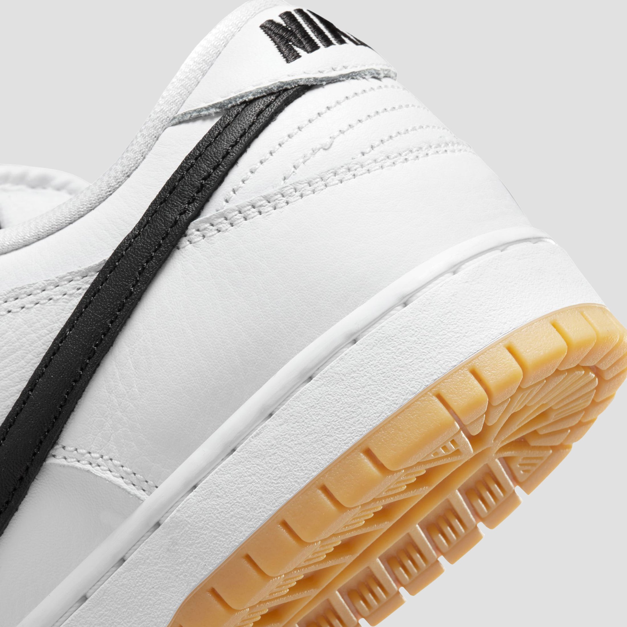 Nike SB Dunk Low Pro Skate Shoes White Black Gum – Slam City