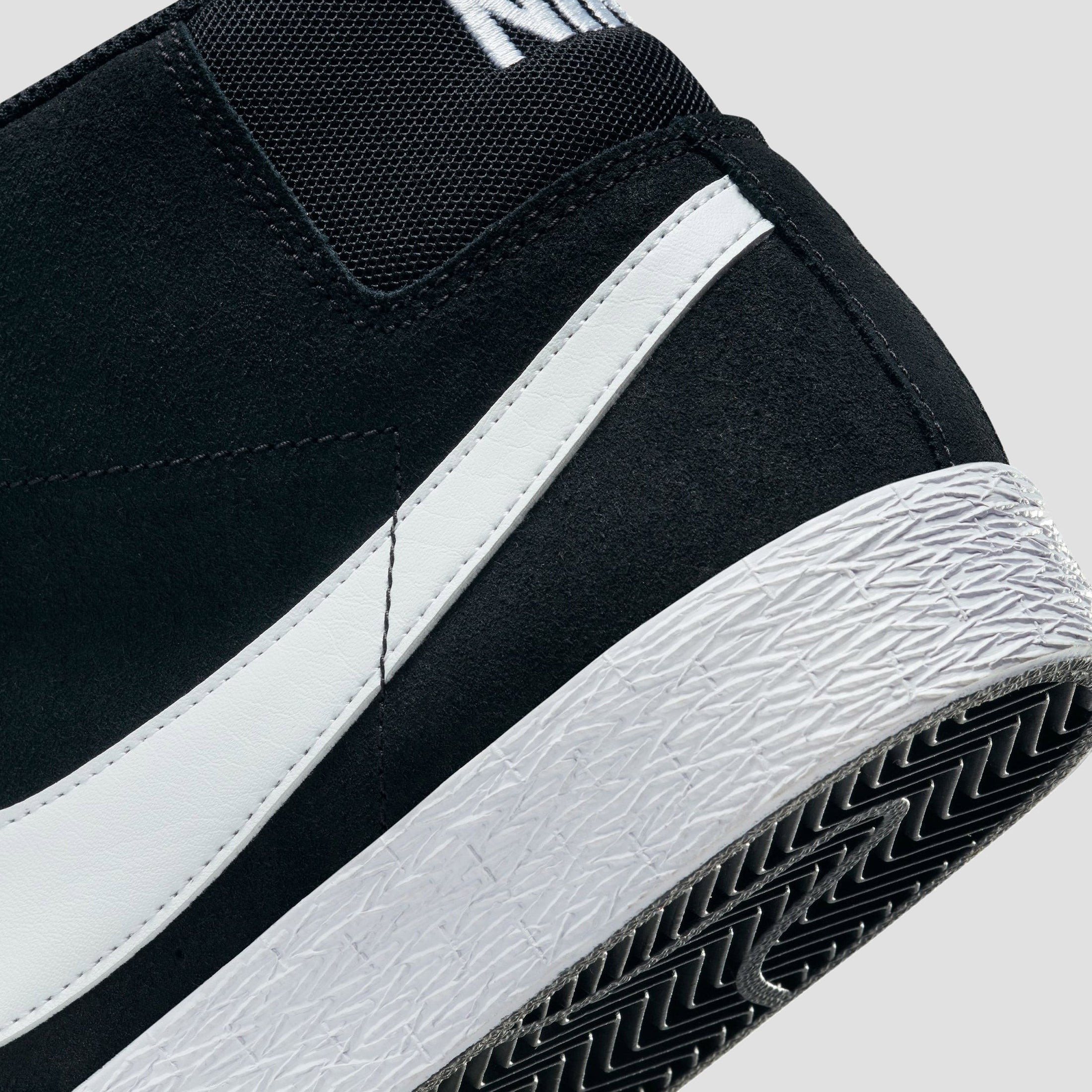 Nike SB Blazer Mid Shoes Black / White - White - White
