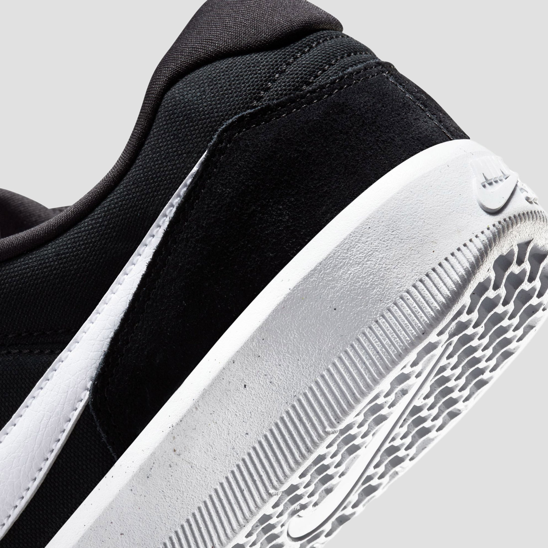 Nike SB Force 58 Skate Shoes Black White Black