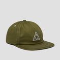 Load image into Gallery viewer, HUF Set Triple Triangle Snapback Cap Light Olive White
