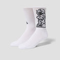 Load image into Gallery viewer, HUF Rave Crew Sock White
