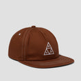 Load image into Gallery viewer, HUF Set Triple Triangle Snapback Cap Light Brown White
