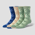 Load image into Gallery viewer, HUF Set 3 Pack Pl Socks Mint Blue Wheat
