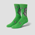 Load image into Gallery viewer, HUF Hell Razor Crew Socks Clover
