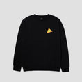 Load image into Gallery viewer, HUF Skewed Triple Triangle Crew Black
