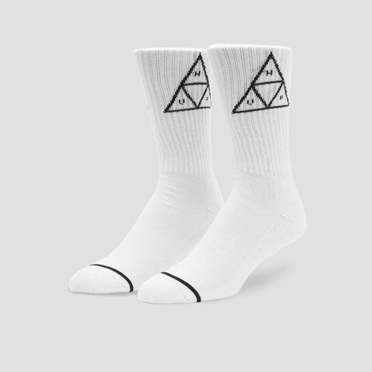 HUF Set Triple Triangle Crew Socks White