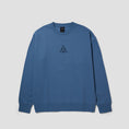 Load image into Gallery viewer, HUF Set Triple Triangle Crew Slate Blue
