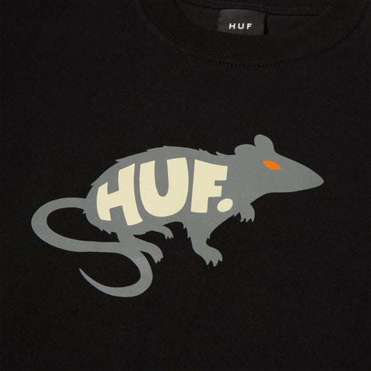 HUF Man's Best Friend  T-Shirt Black