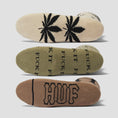 Load image into Gallery viewer, HUF Variety 3 Pack Sock Cream Olive Brown

