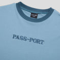 Load image into Gallery viewer, PassPort Official Contrast Organic T-Shirt Baltic Blue
