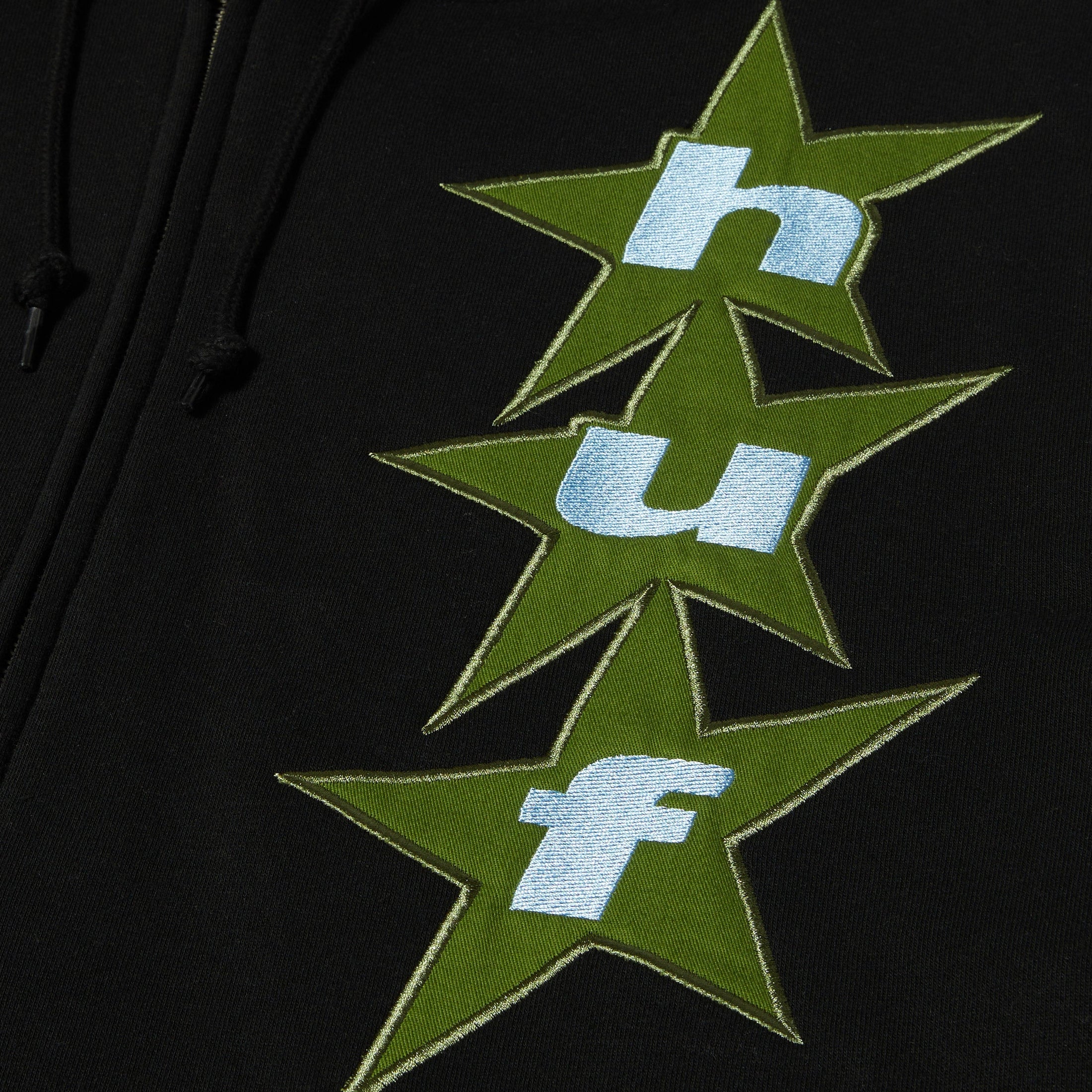 HUF All Star F/Z Hood Black
