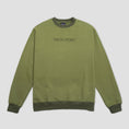 Load image into Gallery viewer, PassPort Official Contrast Organic Crew Olive
