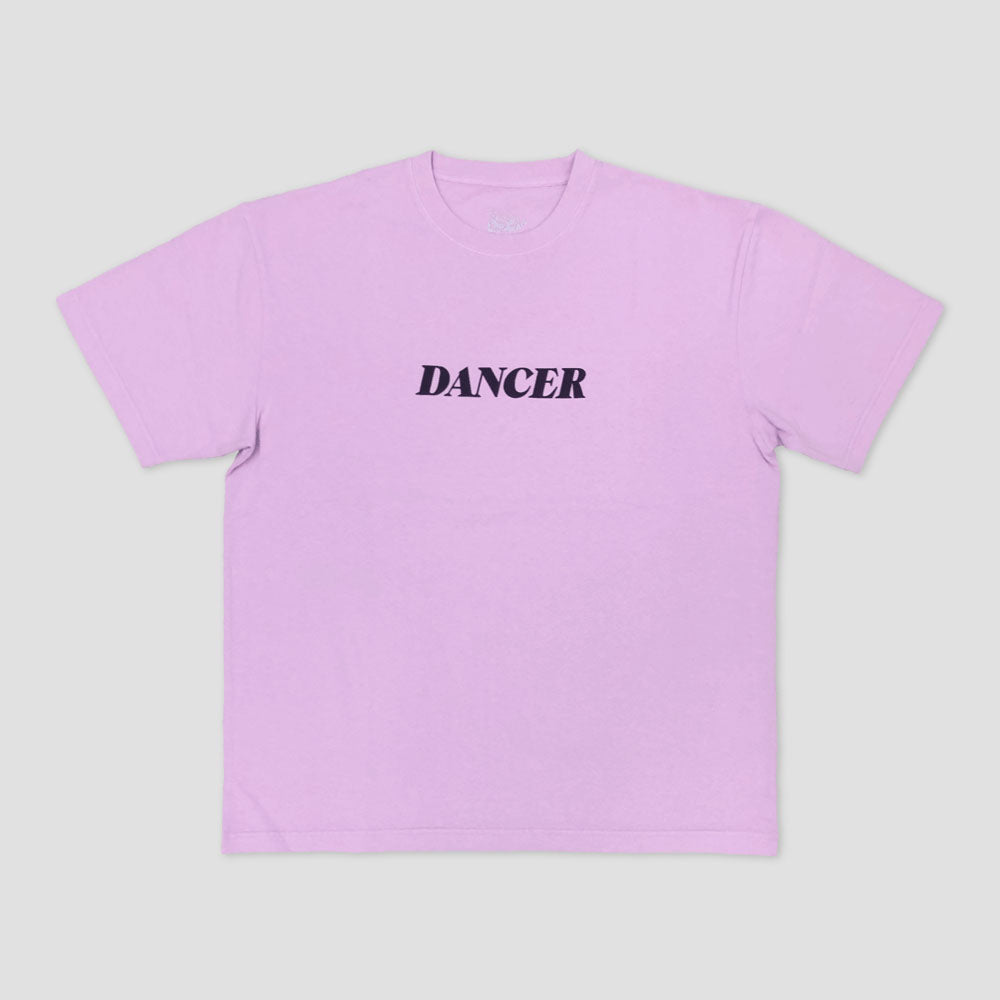 Dancer Italic Logo T-Shirt Pink
