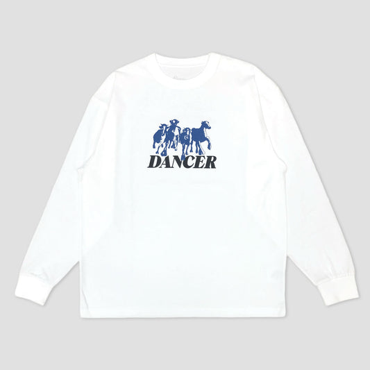Dancer Step Aside Longsleeve T-Shirt White