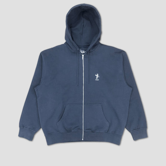 Dancer OG Logo Zip Hoodie Faded Navy