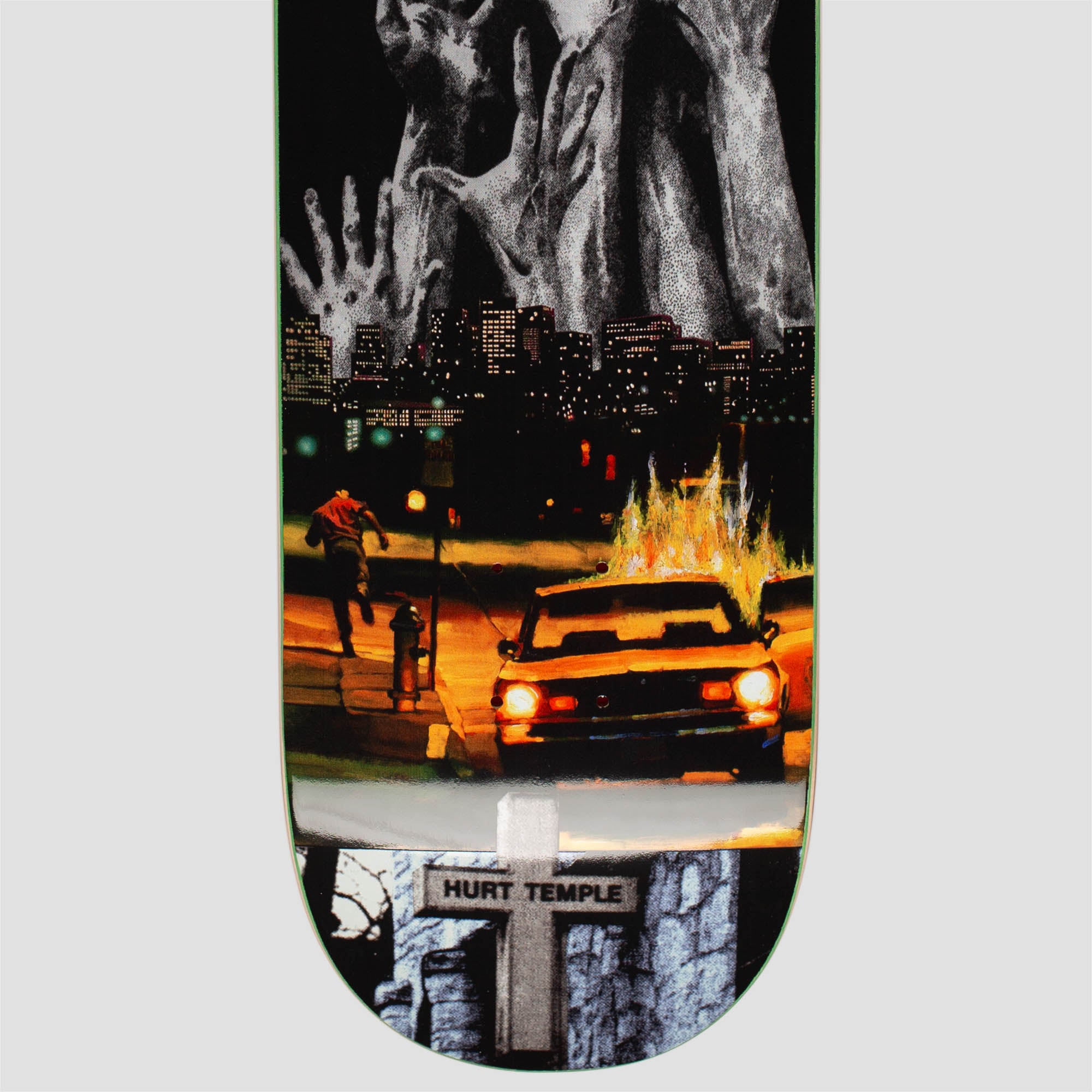Hockey 8.5 Andrew Allen Hurt Temple Skateboard Deck Shape 1