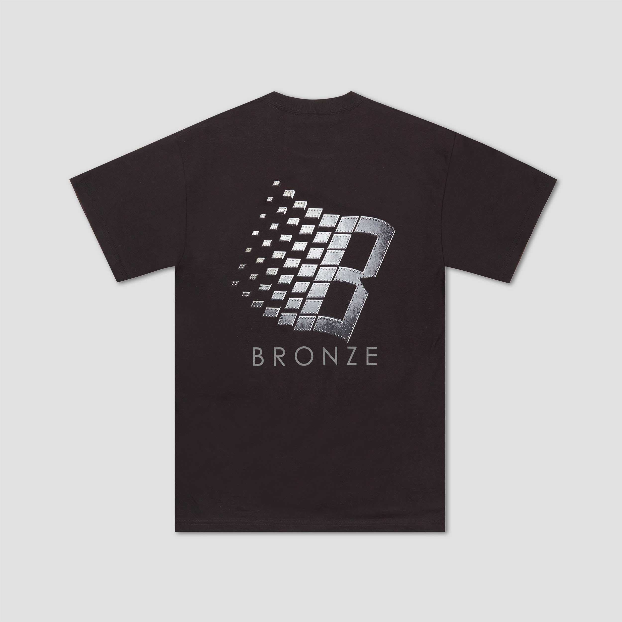 Bronze Bolted B Logo T-Shirt Black – Slam City Skates