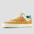 Load image into Gallery viewer, New Balance 574 Shoes Tan / Teal
