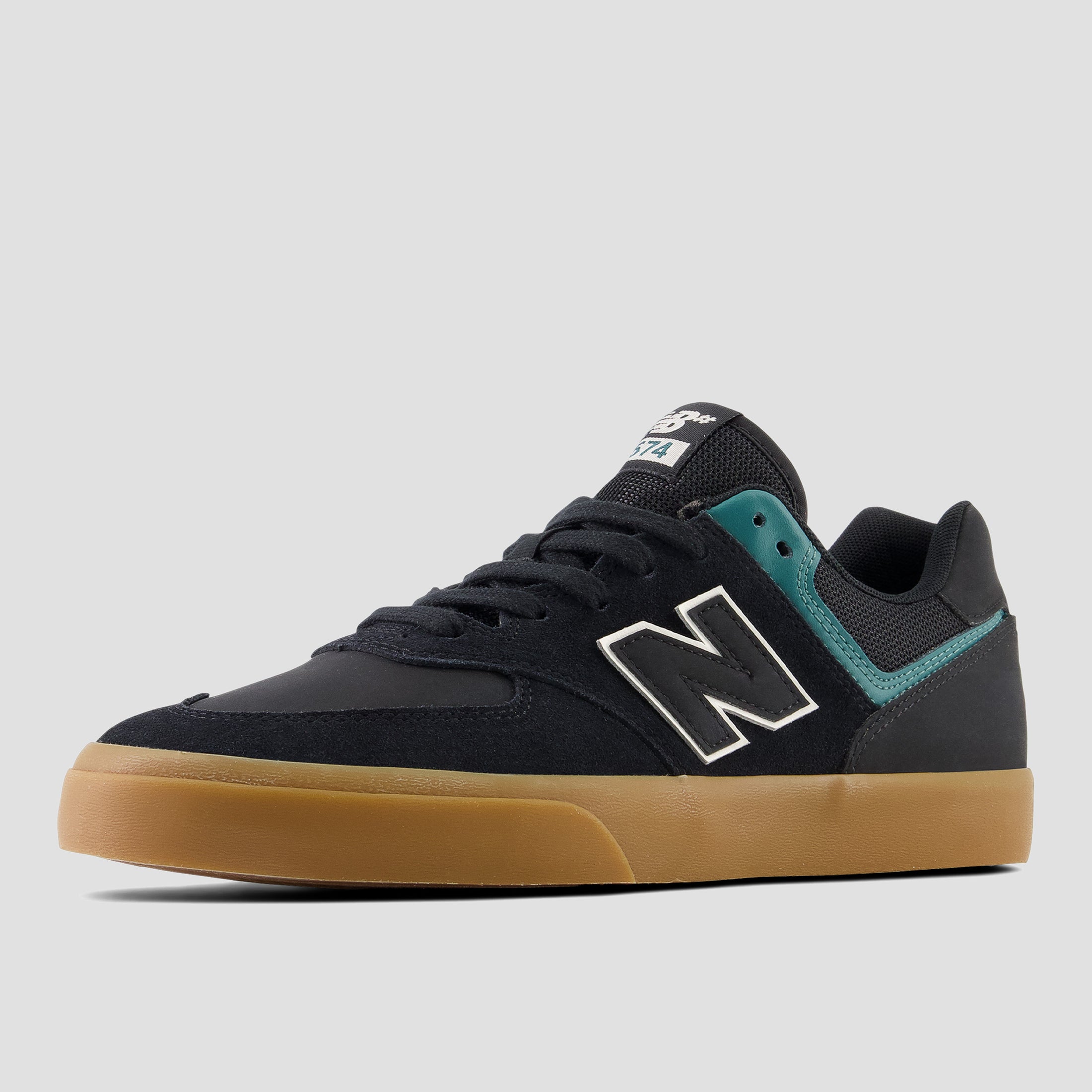 New Balance 574 Shoes Black / Vintage Teal