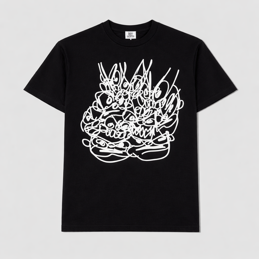 Slam City Skates x Slawn Faces T-Shirt Black