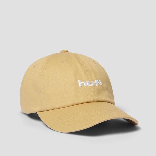 HUF 89 Embroidered 6 Panel CV Hat Khaki / White