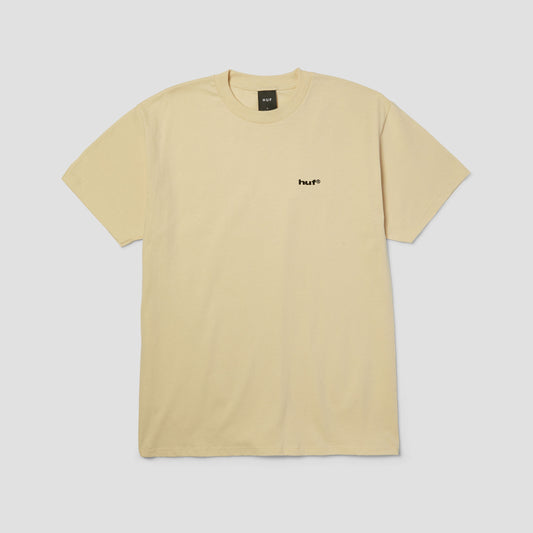 HUF 89 Embroidered T-Shirt Cream / Black