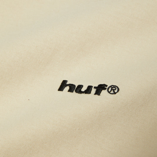 HUF 89 Embroidered T-Shirt Cream / Black