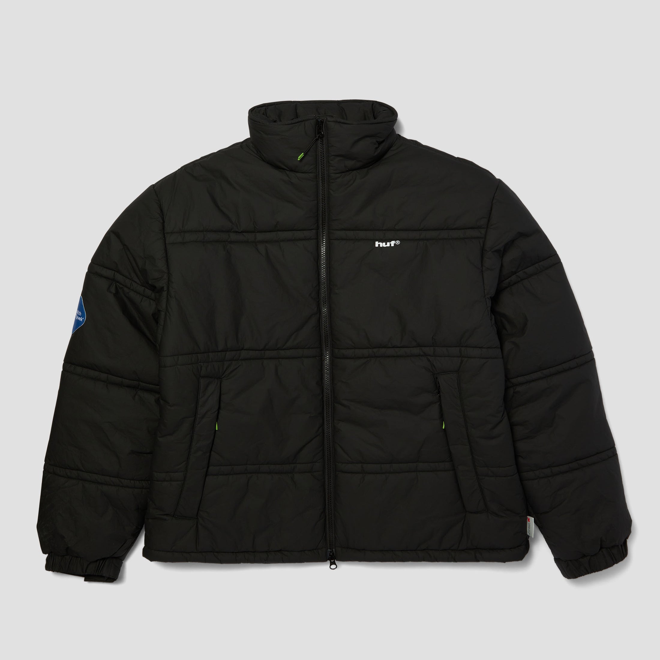 HUF 89 Tyvek Puffer Jacket Black