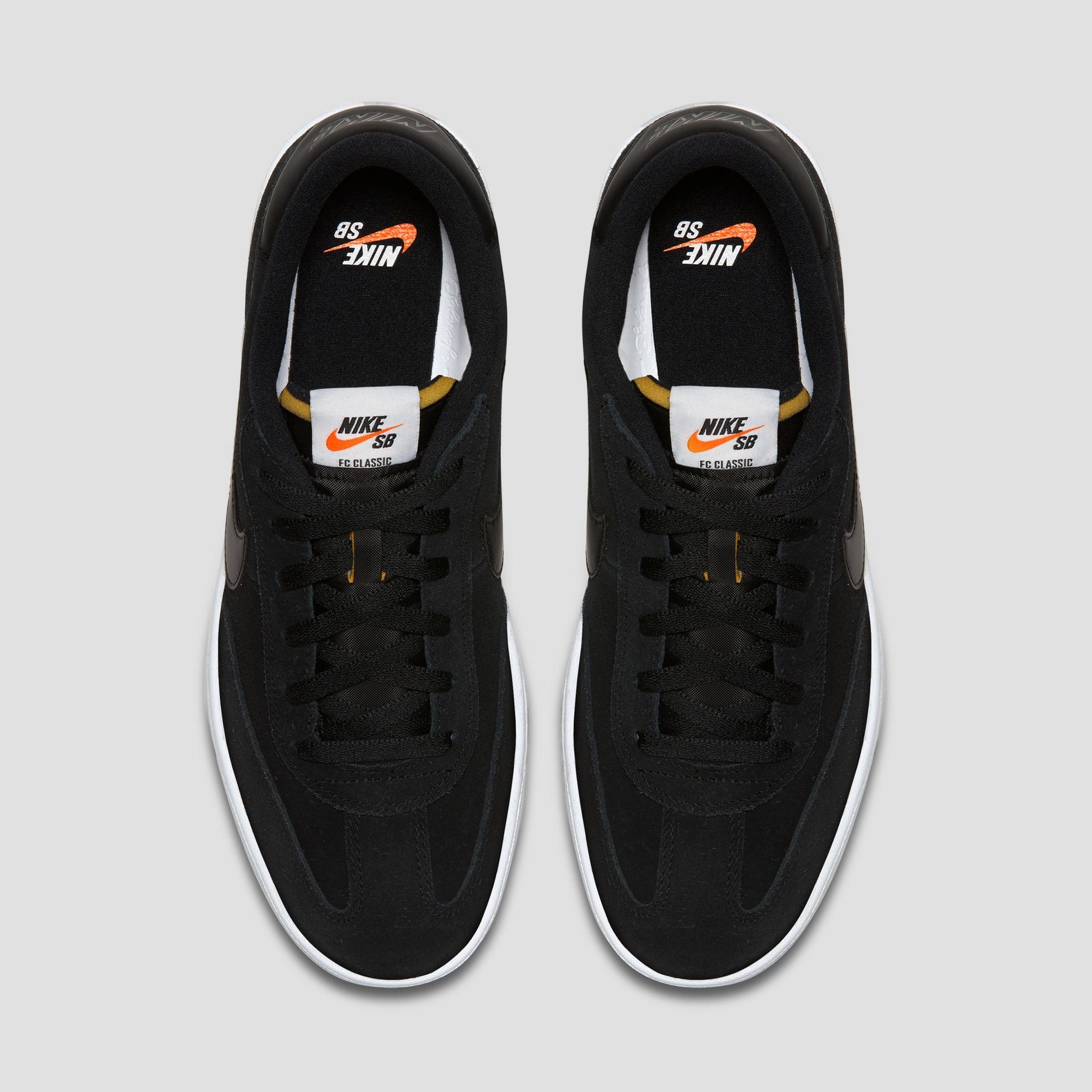 Nike SB FC Classic Shoes Black / Black - White - Vivid Orange