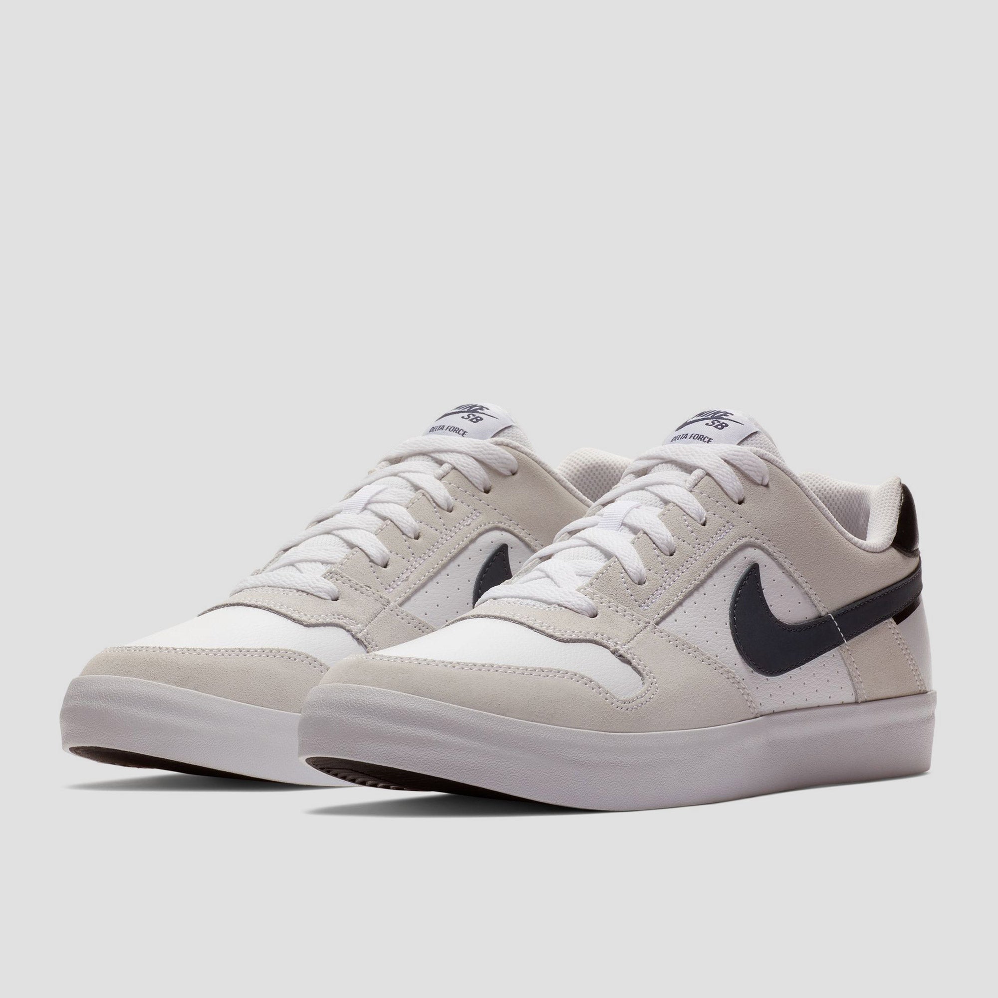 Nike SB Delta Force Vulc Skate Shoes White / Thunder Blue / Black