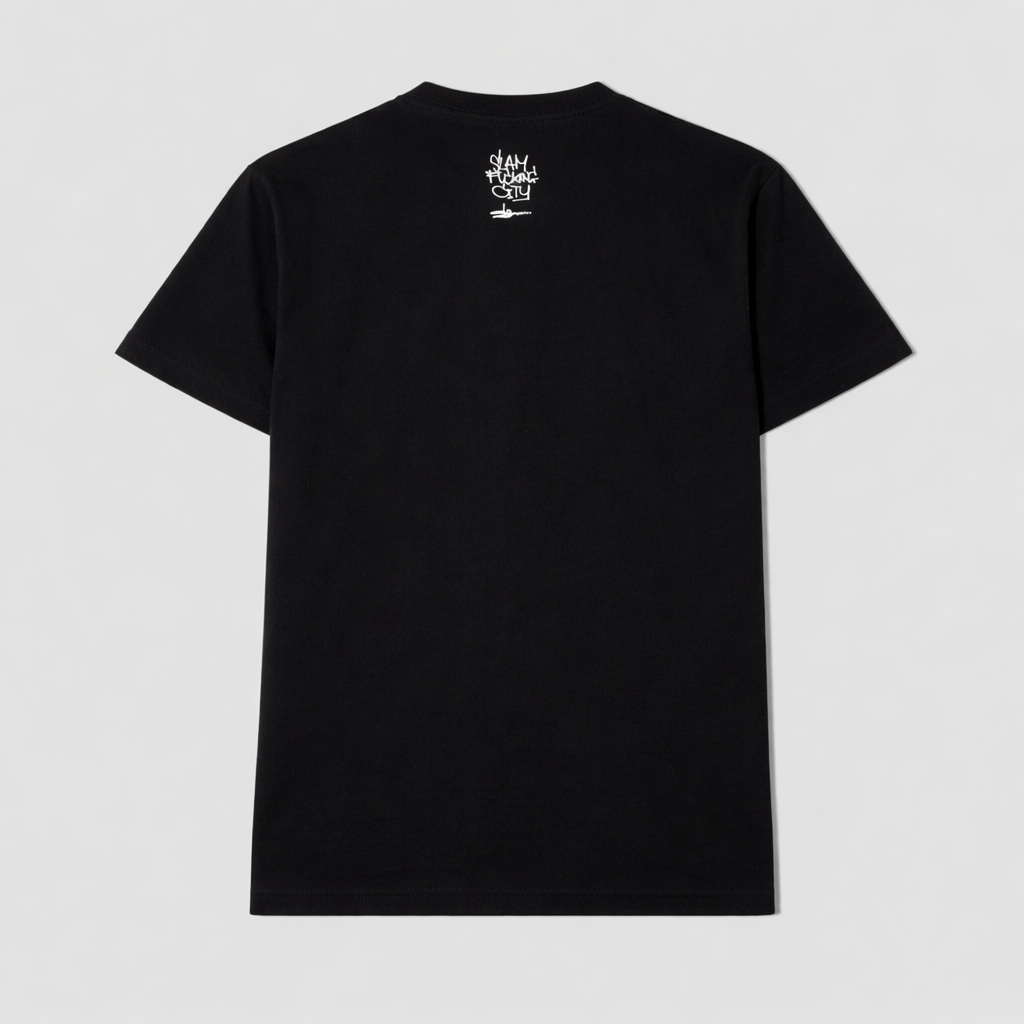 Slam City Skates x Slawn Faces T-Shirt Black